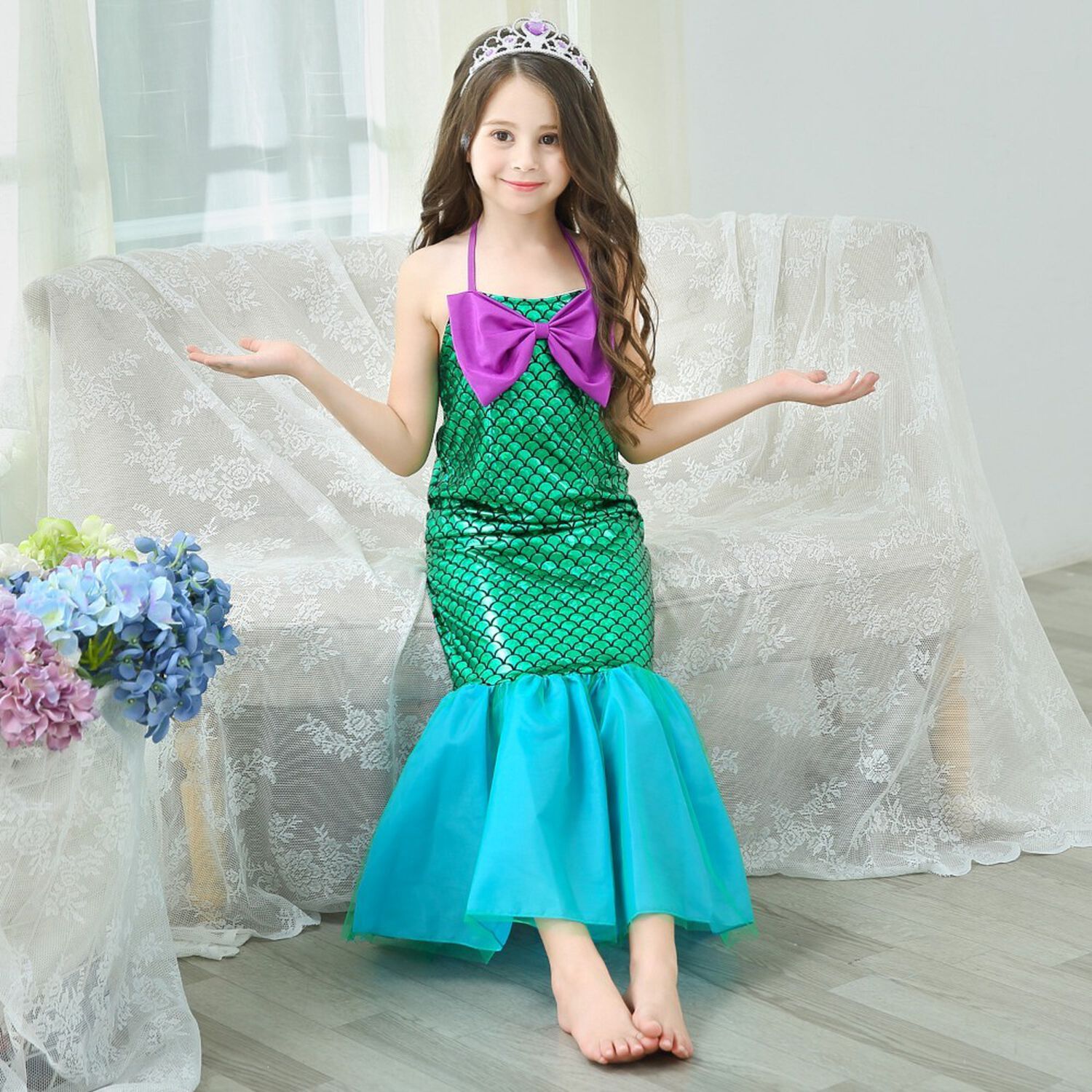 Disfraz Princesas Sirenita Ariel Para Ni&ntilde;a Disney image number 5.0