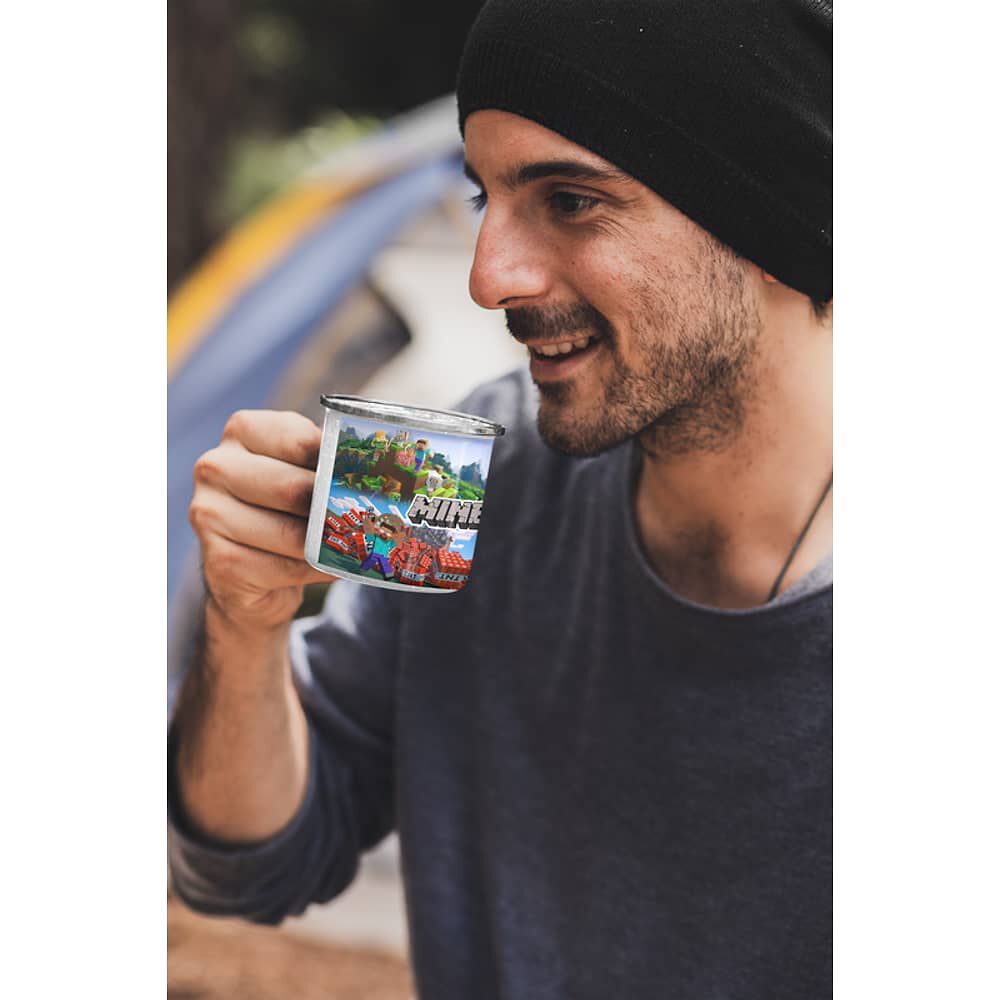 Taza Enlozada Lechera De Minecraft image number 1.0