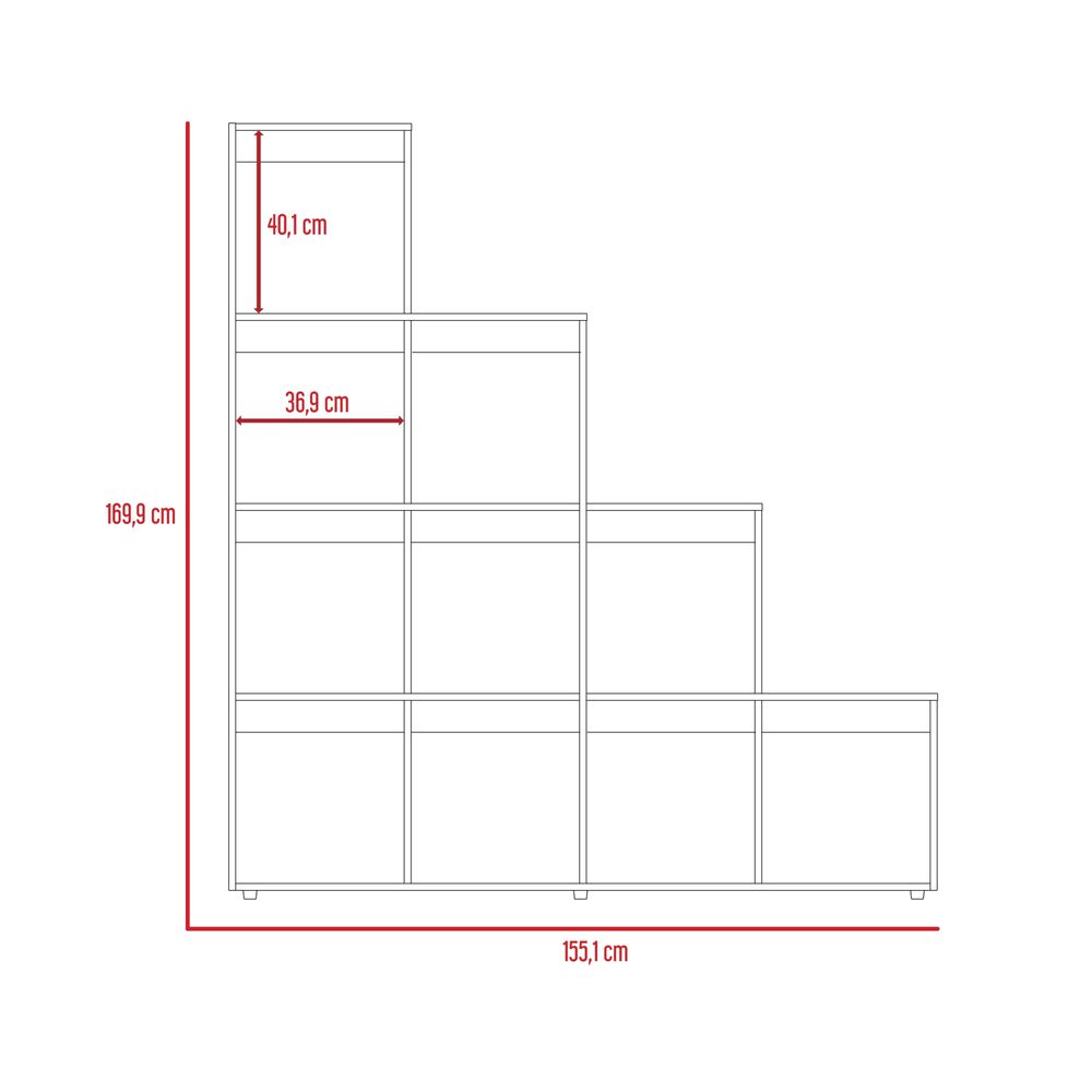 Biblioteca Forma Escalera Fm-002o Caf&eacute; Oscuro image number 7.0