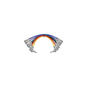 Pack 6 Cables Plug-plug Angulo Colores 0.3 Mts Ipv6-243