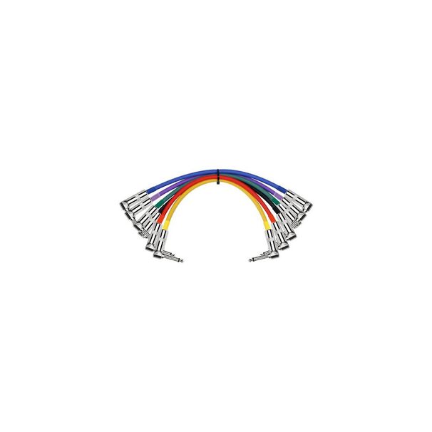 Pack 6 Cables Plug-plug Angulo Colores 0.3 Mts Ipv6-243