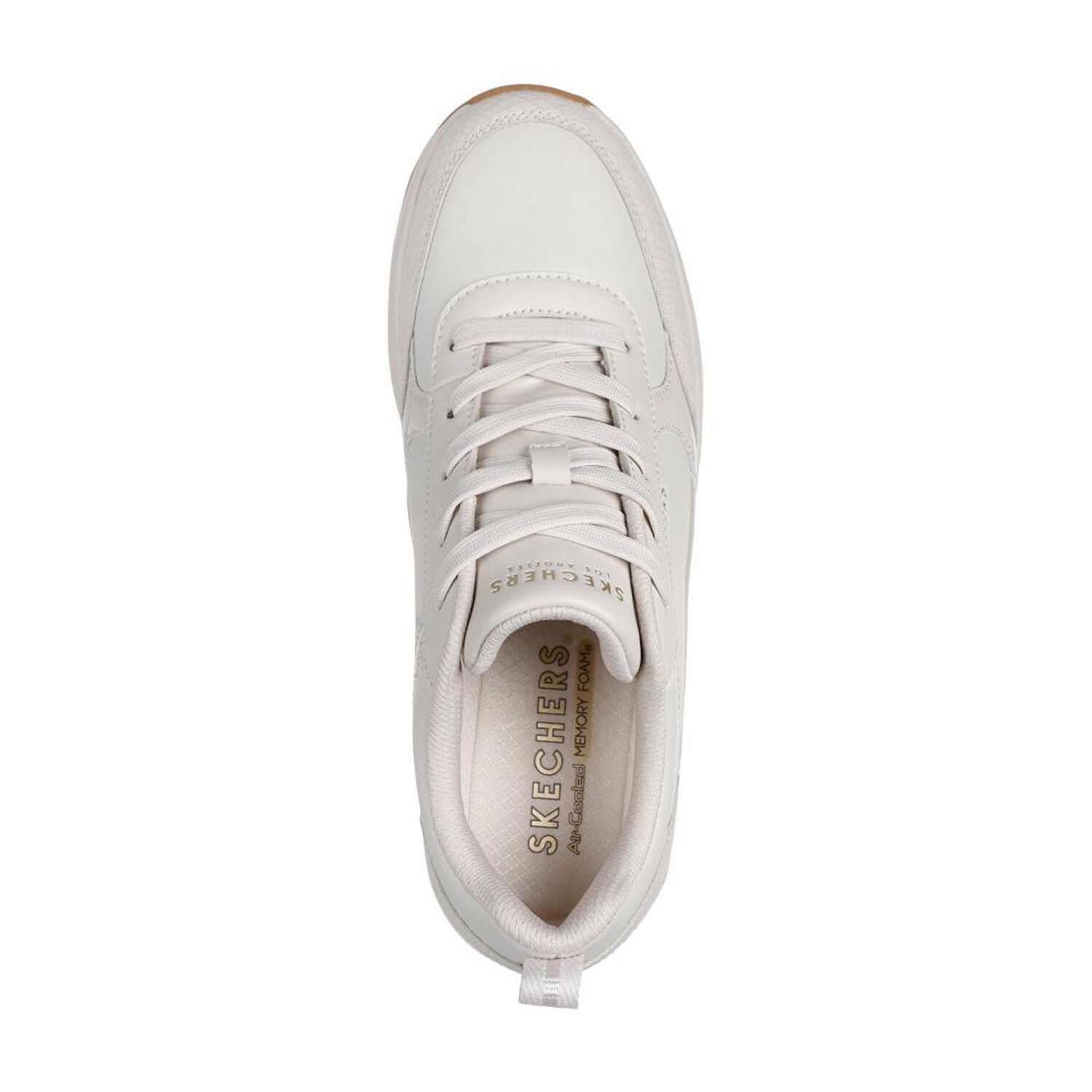 Zapatilla Urbana Mujer Skechers Billion 2 - Fine Shine Beige image number 4.0