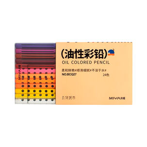 Miya Lápices De Color Al Oleo Geometricos 24 Colores
