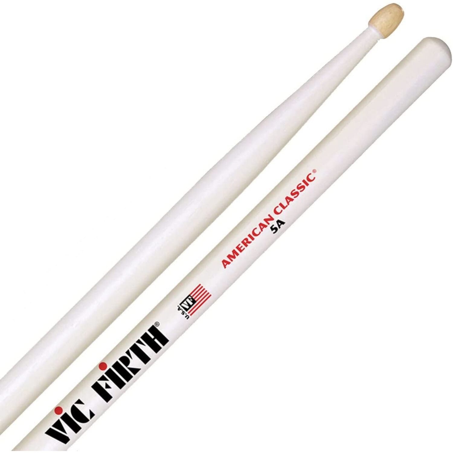 Baquetas Vic Firth 5a American Classic Blanco Punta De Madera image number 1.0