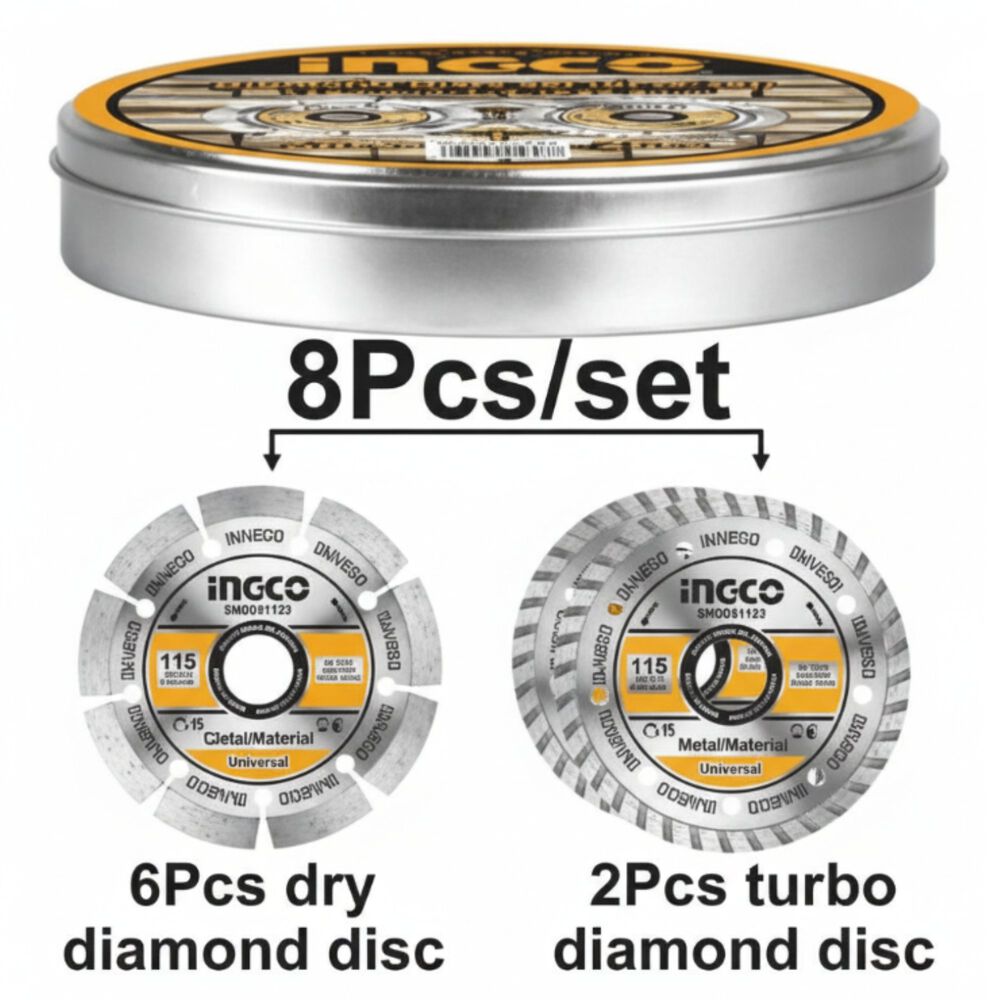 Disco Diamantado 8pcs 115mm 4 1/2 Ingco image number 2.0