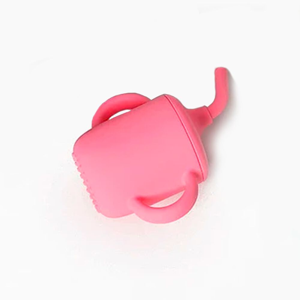 Vaso De Silicona Con Bombilla Para Beb&eacute;s Rosado image number 3.0