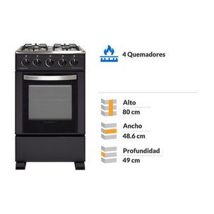 Cocina Sindelen CH-5050NG Nova Vita / 4 Quemadores