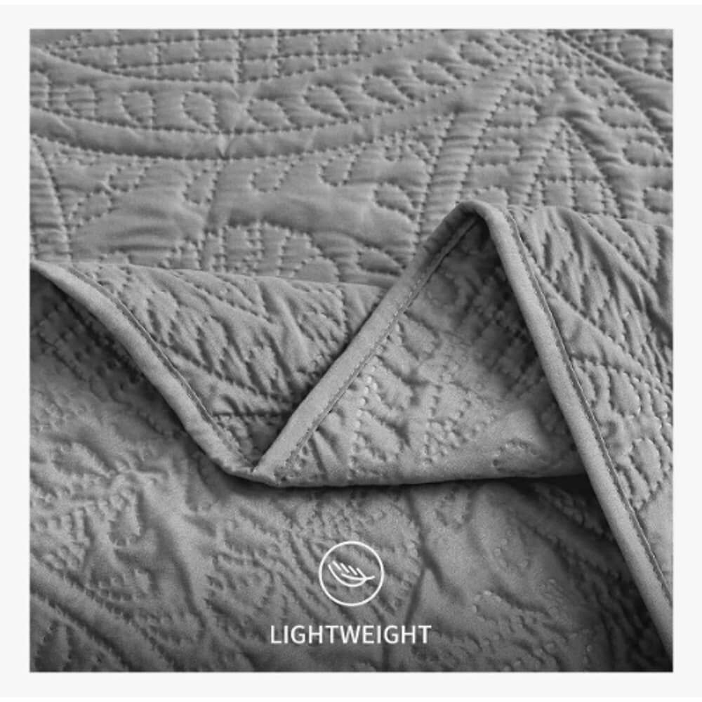 Cubrecama Quilt Reversible King Gris image number 5.0