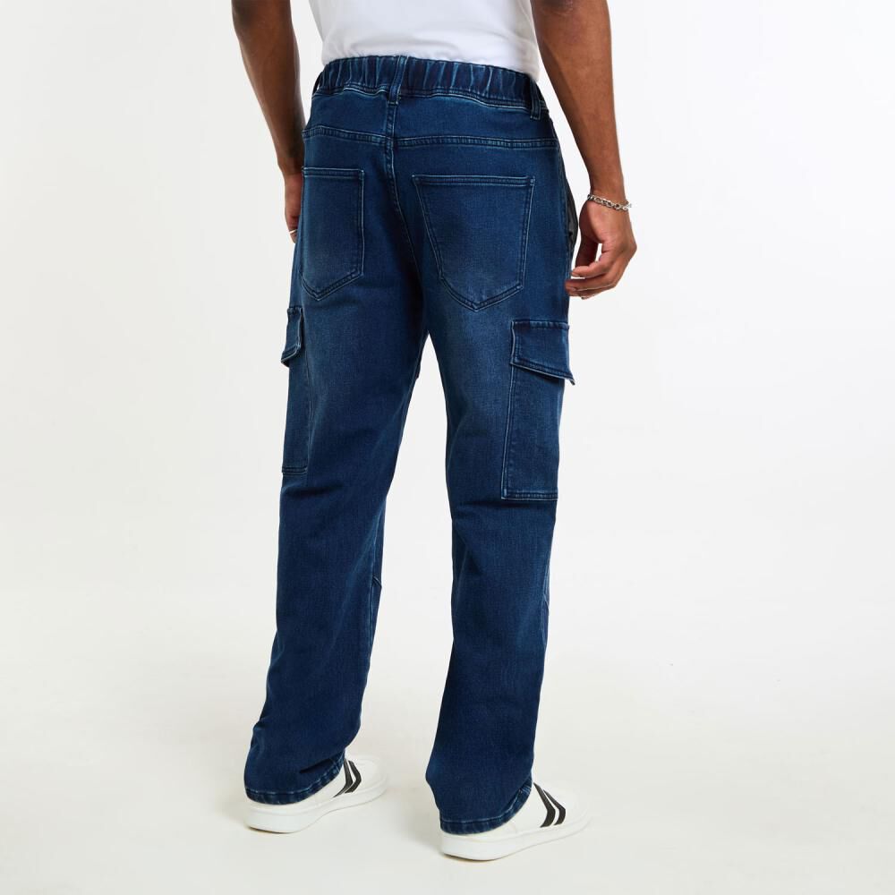Jeans Tiro Medio Jogger Hombre Rolly Go image number 3.0