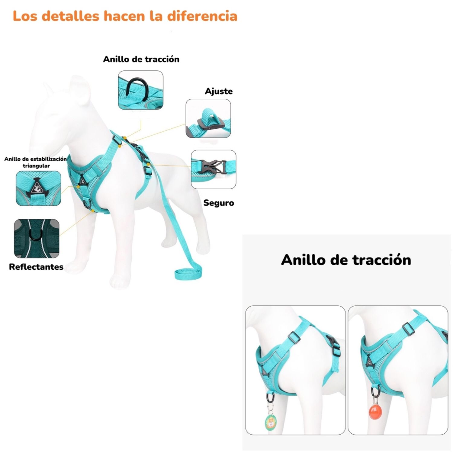 Arn&eacute;s Para Perro Ajustable Con Correa Reflectantes L image number 7.0