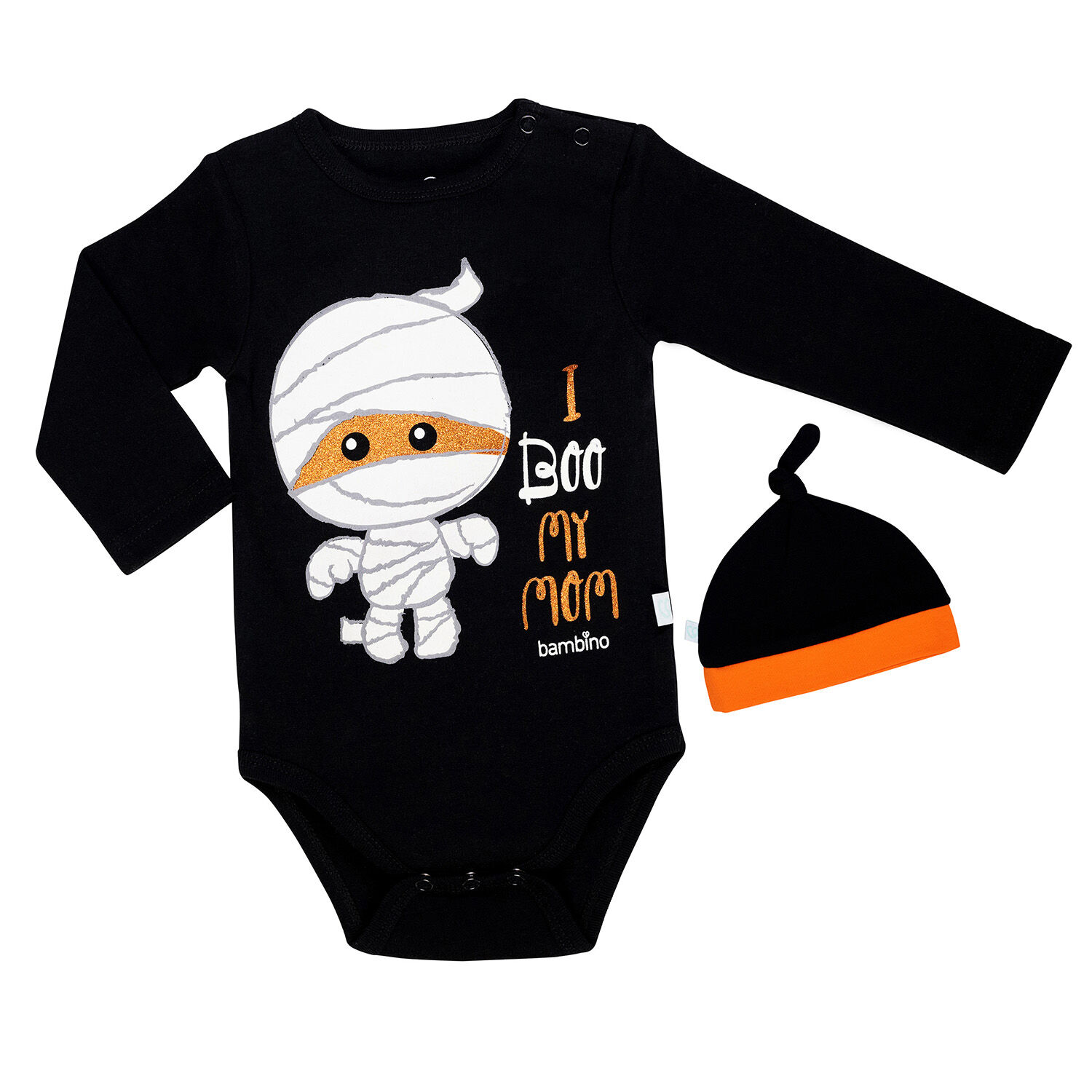 Body Y Gorrito Halloween Momia Ni&ntilde;o 6-9 Meses image number 1.0