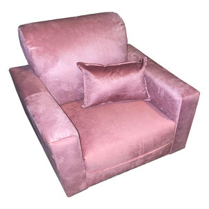 Sillon Mini Infantil Liss Palo Rosa Felpa