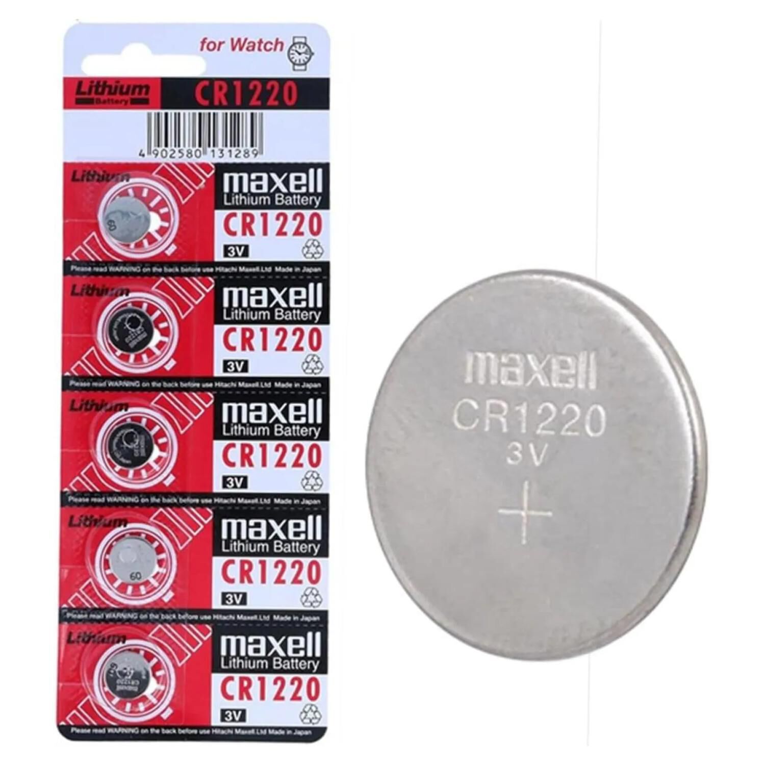 Pack 5 Pilas Cr1220 Para Reloj X12205 image number 1.0
