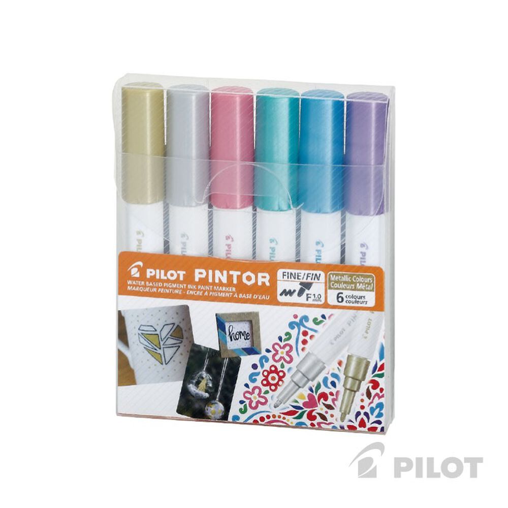 Set 6 Marcadores Pintor Punta Fina Metálicos image number 4.0