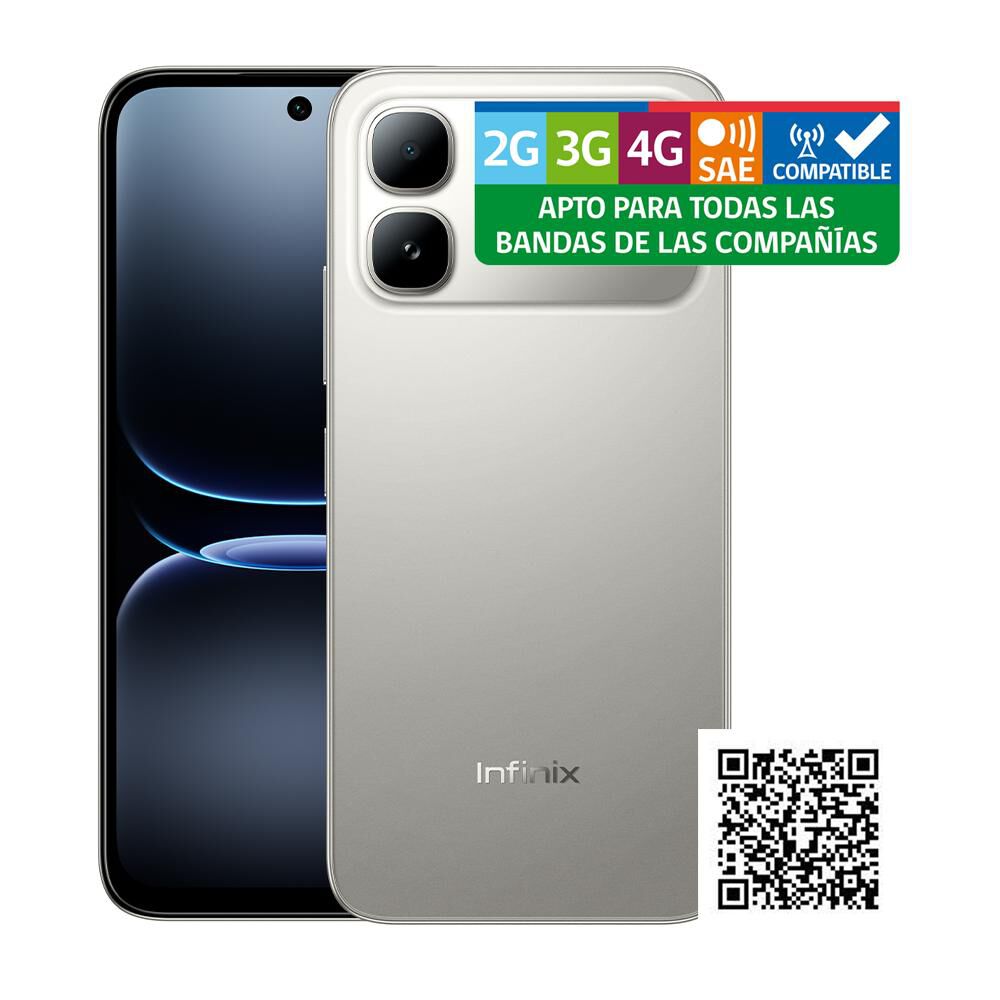 Smartphone Infinix Smart 20 / 128 GB / Polaris Titanium / Liberado image number 4.0