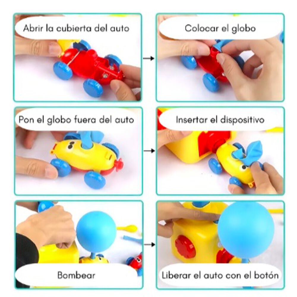 Bomb&iacute;n Lanzador De Auto Inflador Globo Sin Bpa Para Ni&ntilde;o image number 4.0