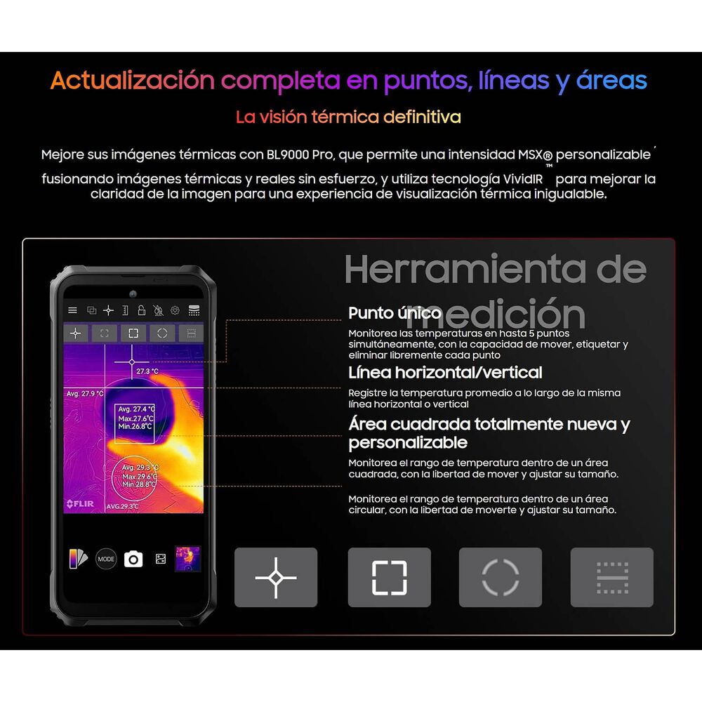 Blackview Bl9000 Pro - C&aacute;mara T&eacute;rmica, Killer Cat S62 Pro image number 3.0