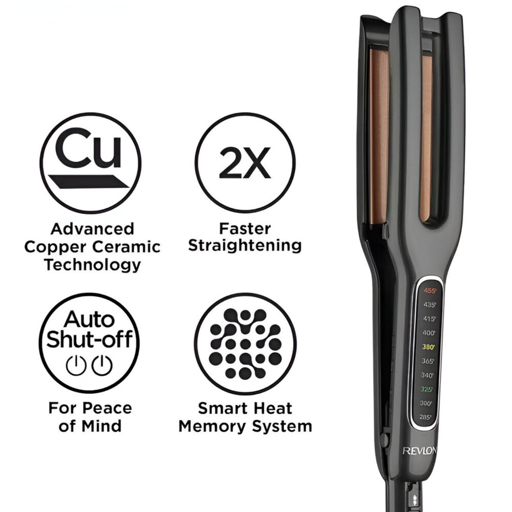 Alisador De Cabello Revlon Dual Panel Ceramic Pro 235&deg; Max image number 7.0