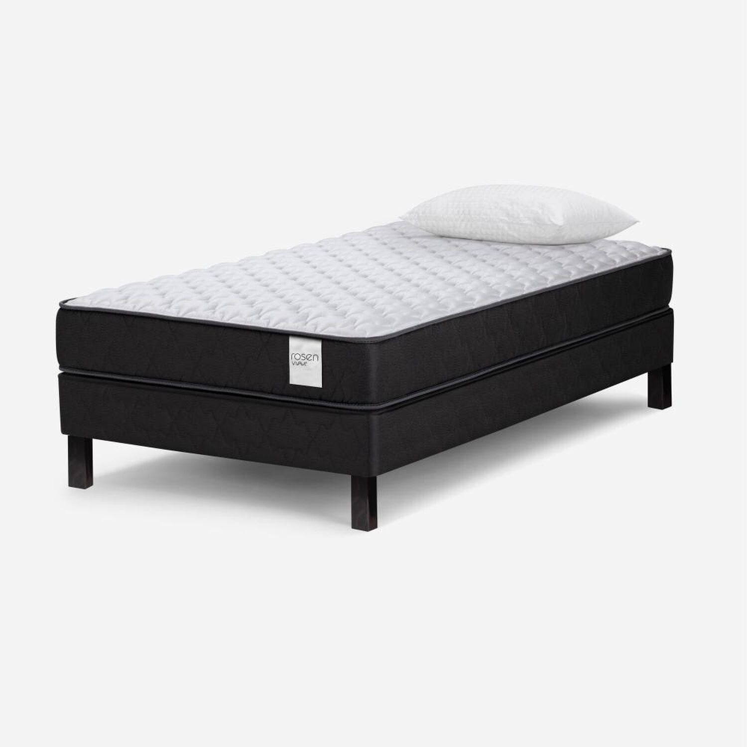 Cama Europea Rosen Wave / 1.5 Plazas / Base Normal + Almohada Light image number 1.0