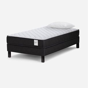 Cama Europea Rosen Wave / 1.5 Plazas / Base Normal + Almohada Light