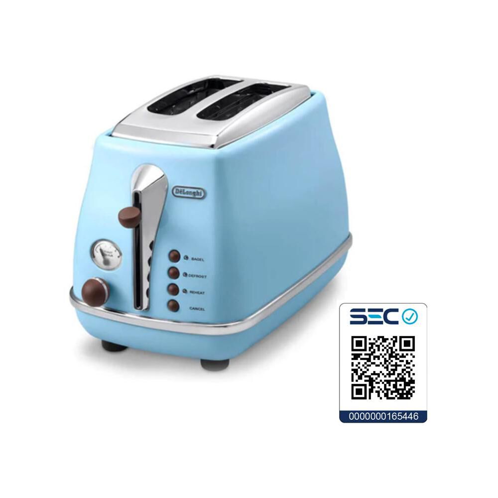 Tostador de Pan de Longhi Icona Vintage Azul CTOV2003.AZ image number 5.0