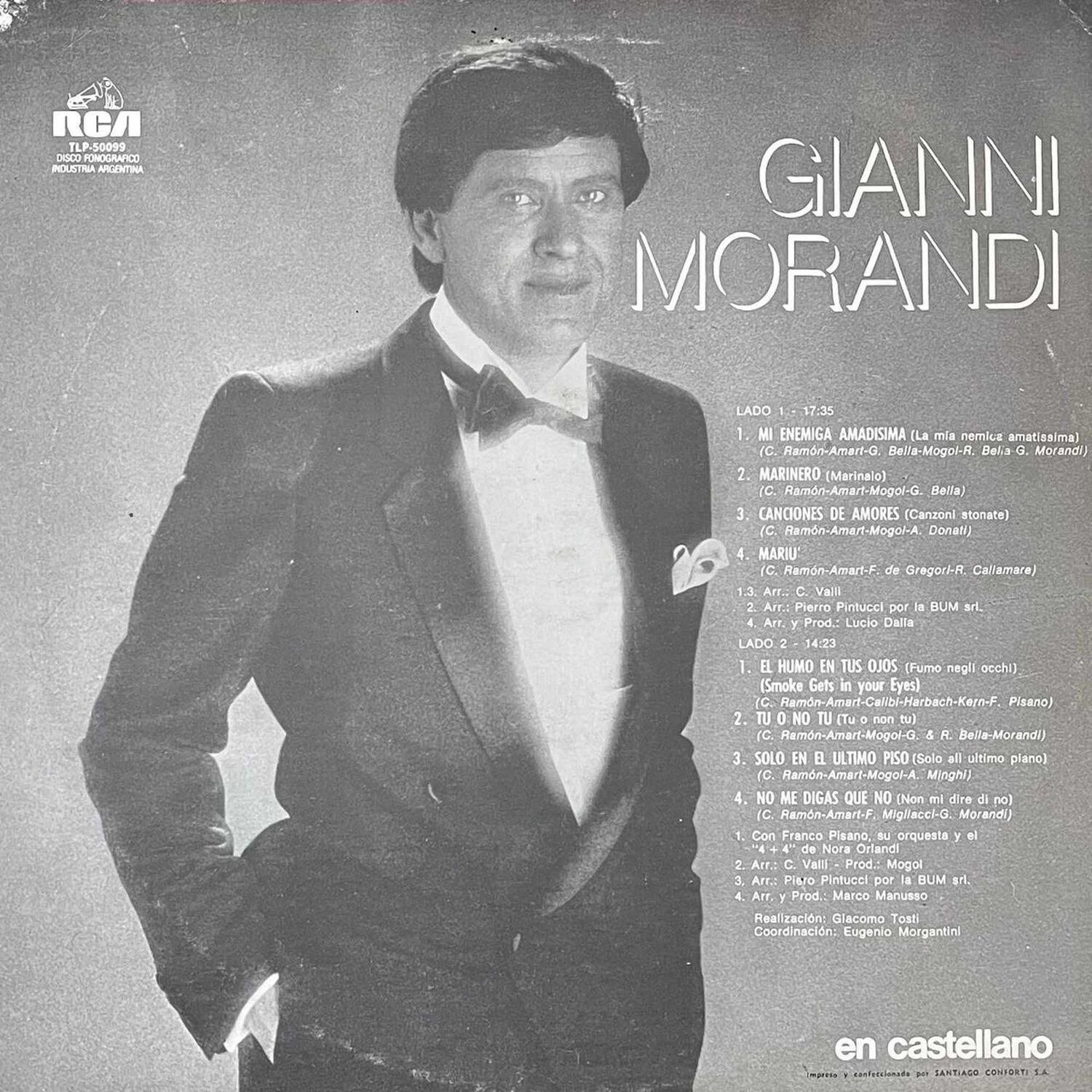 Gianni Morandi - En Castellano | Vinilo Usado image number 1.0