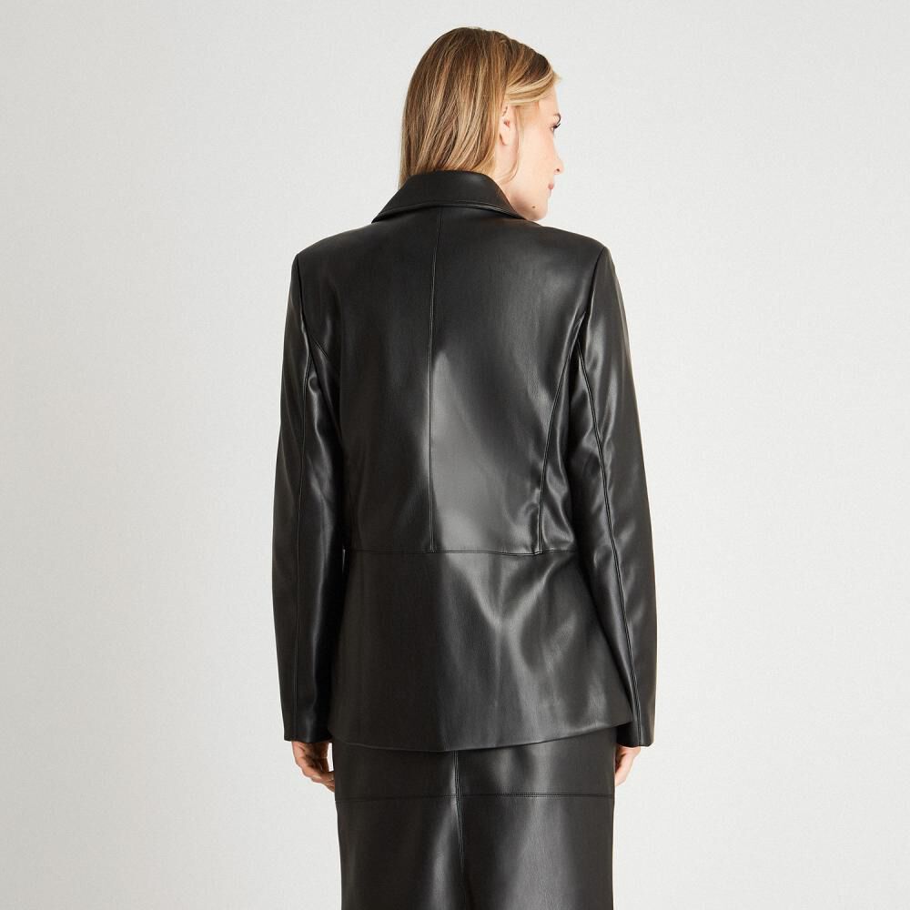 Blazer Regular Cuello Solapa Mujer Lorenzo Di Pontti image number 2.0