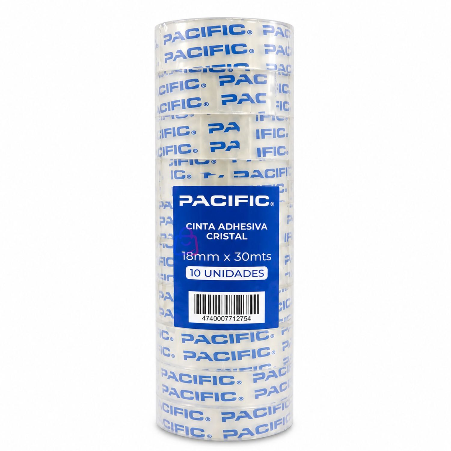 Pack 10 Cintas Adhesivas Transparente 18mm X 30m - Ps image number 2.0