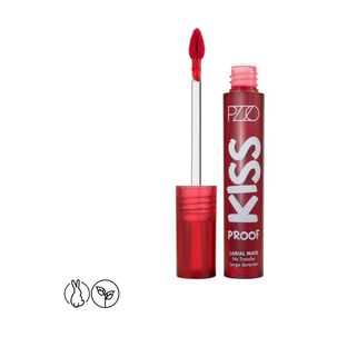 Labial Liquido Kiss Proof Intransferible Italian Red Pzzo Make Up