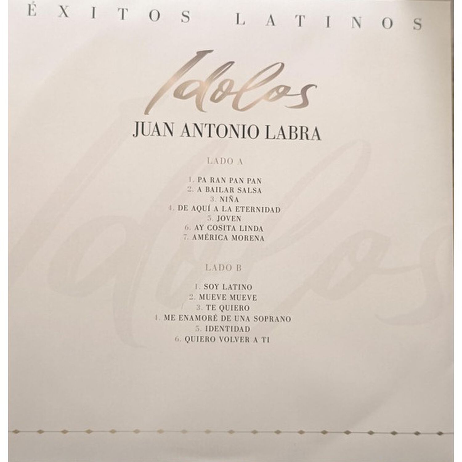 Juan Antonio Labra - Idolos Latinos | Vinilo image number 1.0