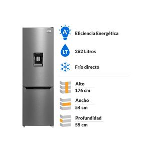 Refrigerador Bottom Freezer Libero LRB-270SDIW / Frío Directo / 262 Litros / A+