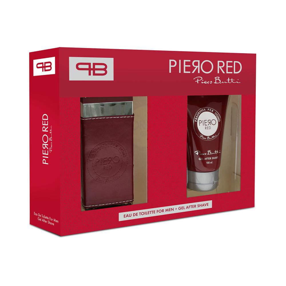 Perfume Red Piero Butti / 100 Ml / Eau De Toillete + Gel After Shave / 100 Ml image number 0.0