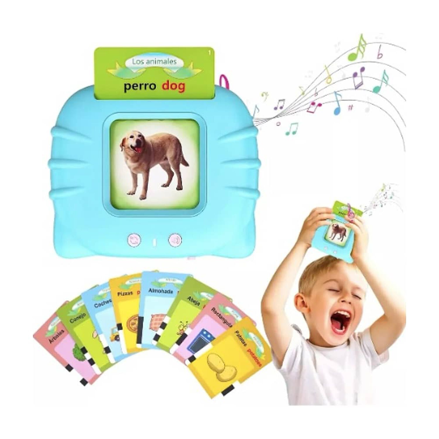 Juguetes Aprendizaje Espa&ntilde;ol Tarjetas Ni&ntilde;os 224 Palabras image number 0.0