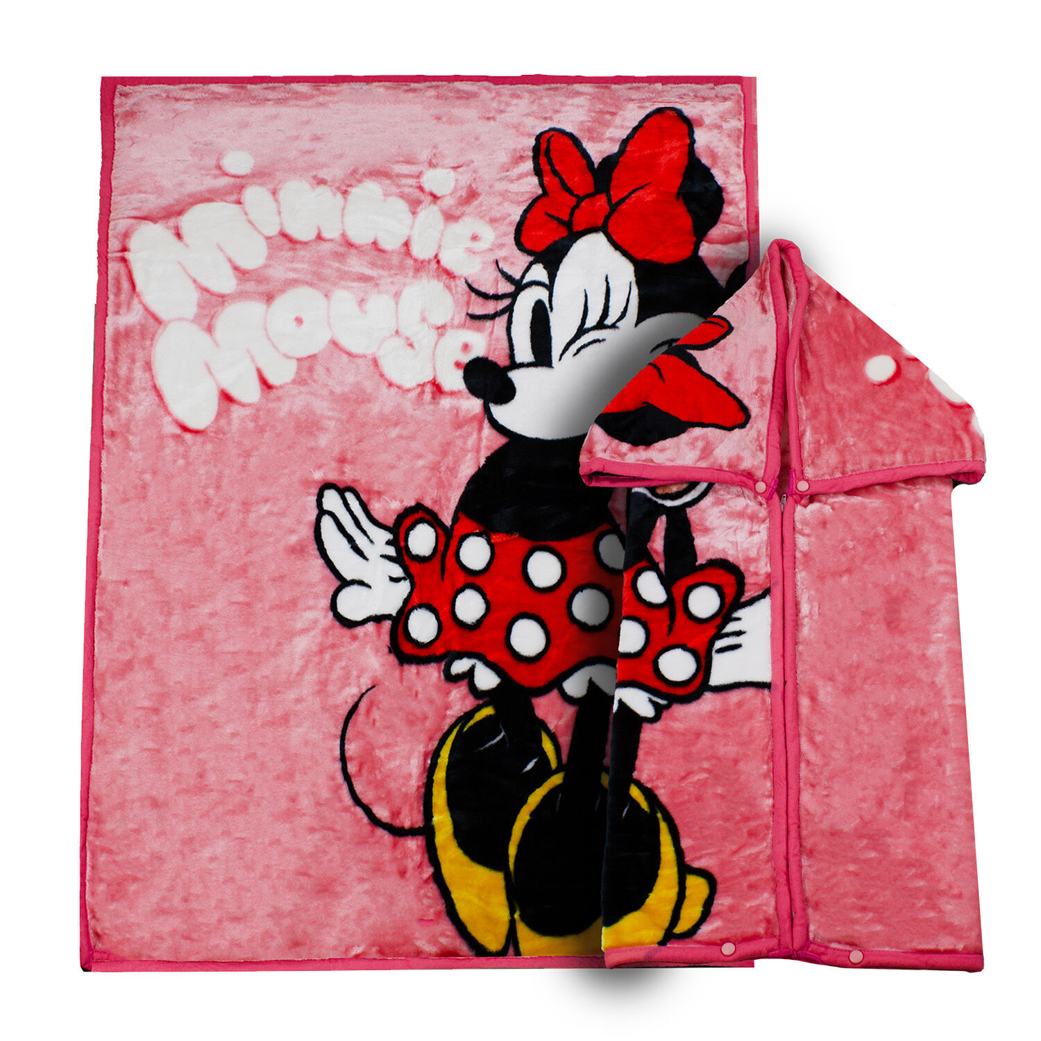 Saco Con Broche Ultra Soft Minnie Mouse 80x110cm Rosado image number 0.0