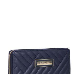 Billetera De Mujer Ava Azul Carven