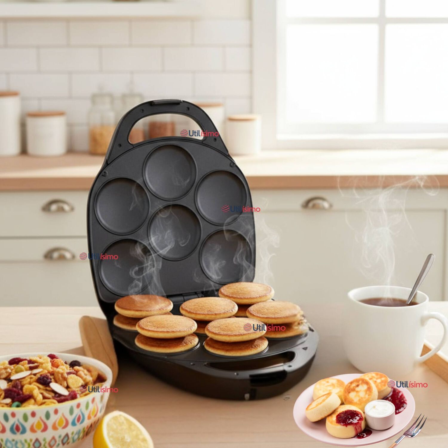 M&aacute;quina De Muffins Mini Panqueques Arepas Huevos Pasteles image number 0.0