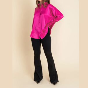 Blusa Larga Satinada