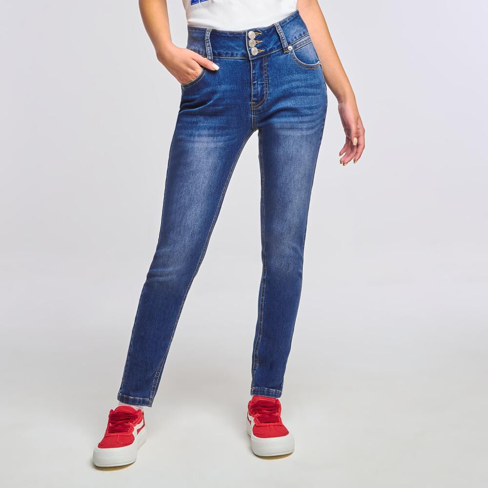 Jeans Tiro Medio Skinny Mujer Freedom image number 0.0