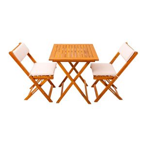 Juego De Balcon Casaideal Balc Madera / 80 Kg