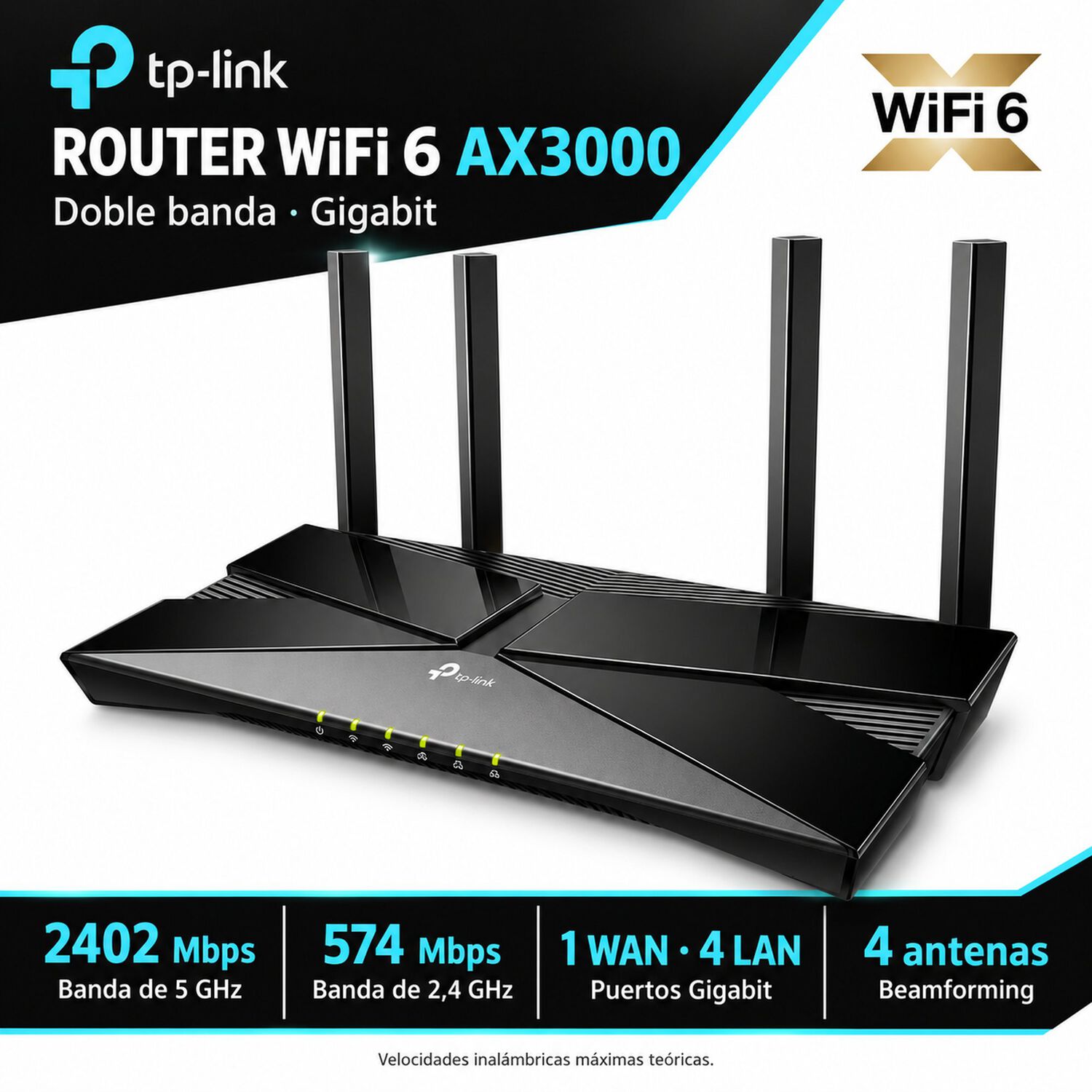Router Tp-link Archer Ax53 Wifi 6 Ax3000 Doble Banda Gigabit image number 5.0