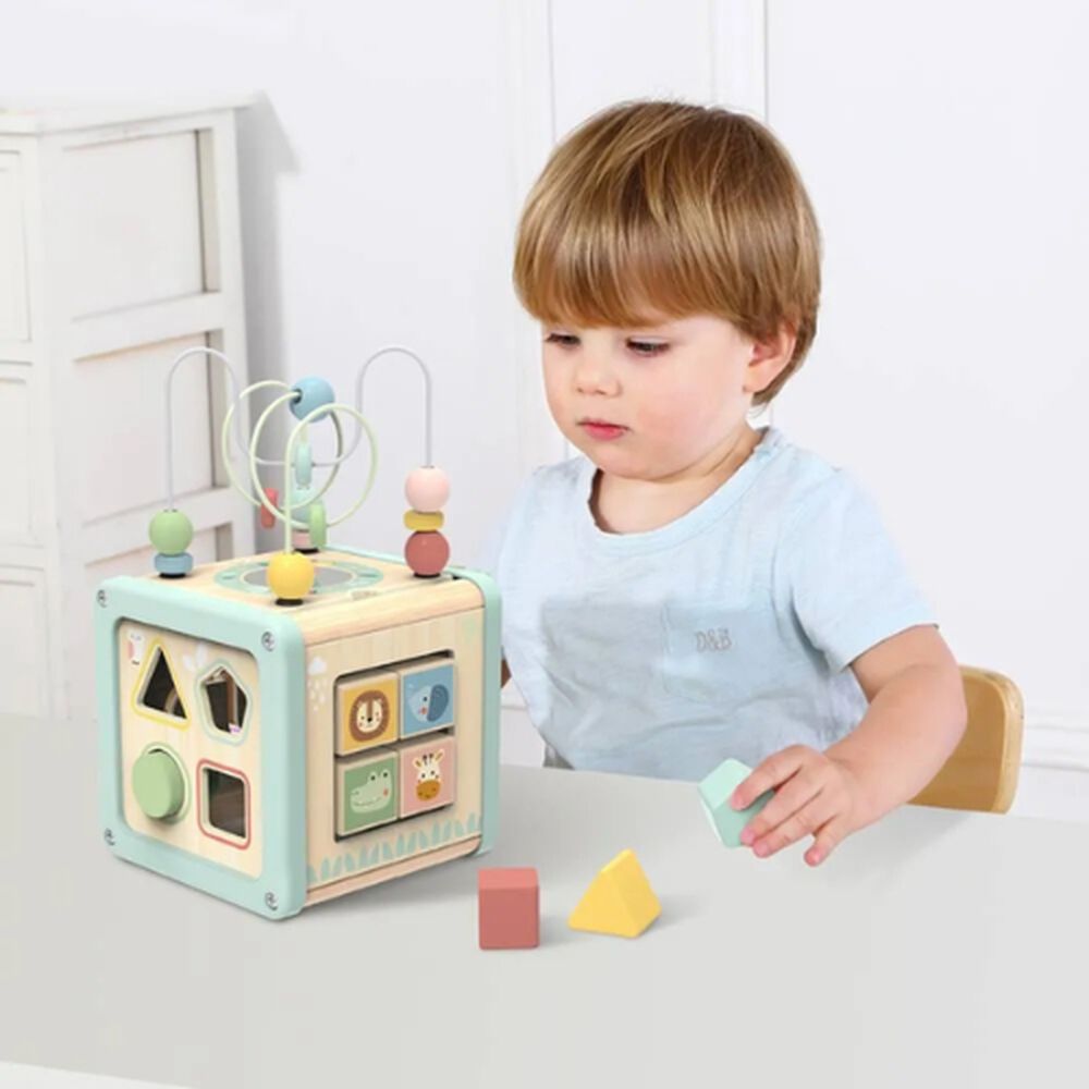 Cubo Didactico 5 En 1 Actividades Motricidad Juguete Bebés image number 3.0