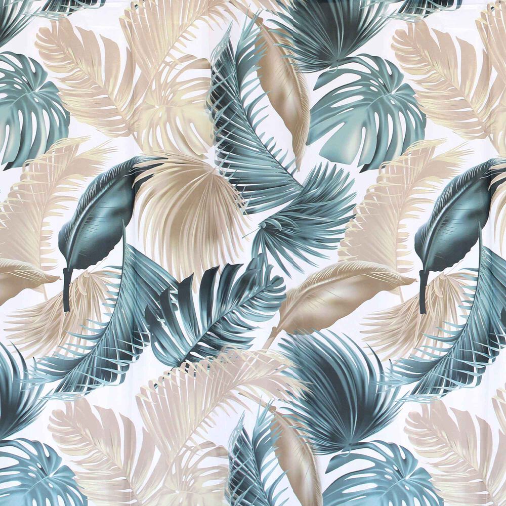 Cortina Para Ba&ntilde;o Nautica Home Poli&eacute;ster 180x180cm Dise&ntilde;o Hojas Tropicales image number 2.0