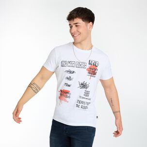 Polera Regular Manga Corta Cuello Redondo Hombre Skuad