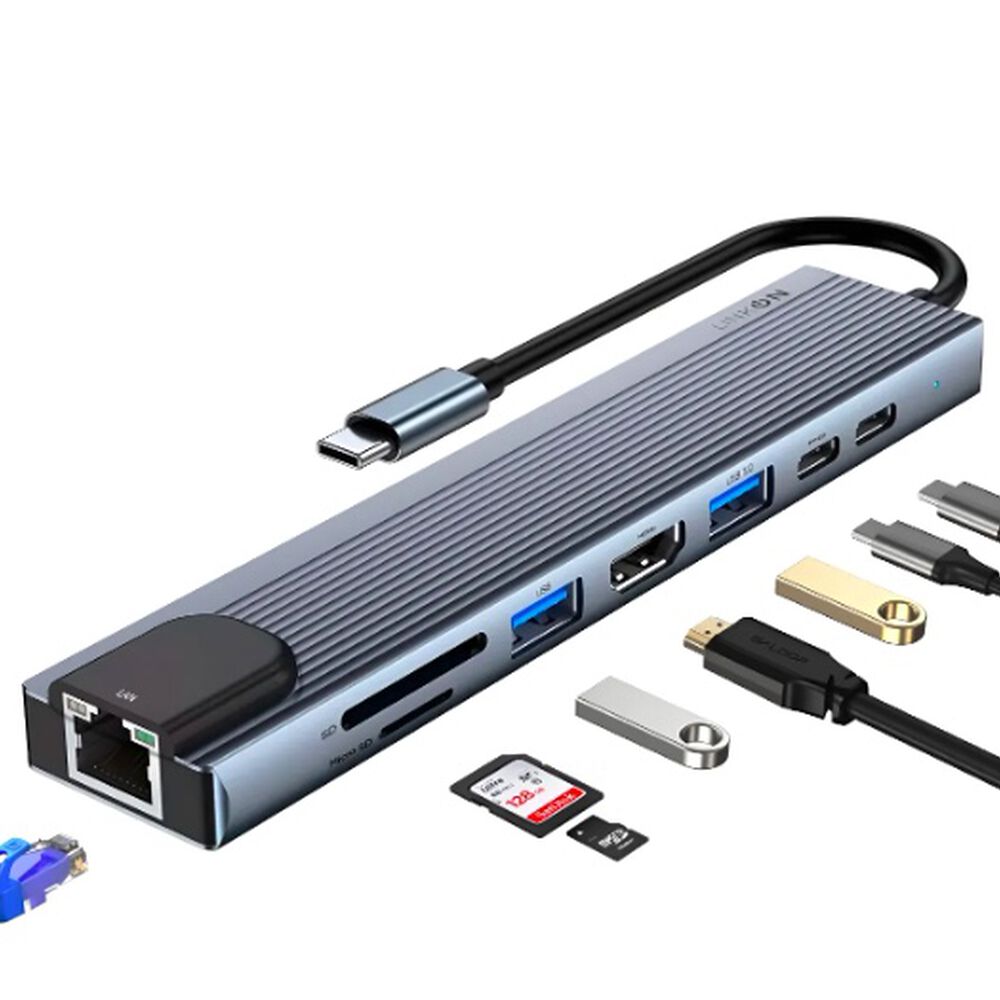 Adaptador Usb Tipo C 8 En 1 image number 4.0