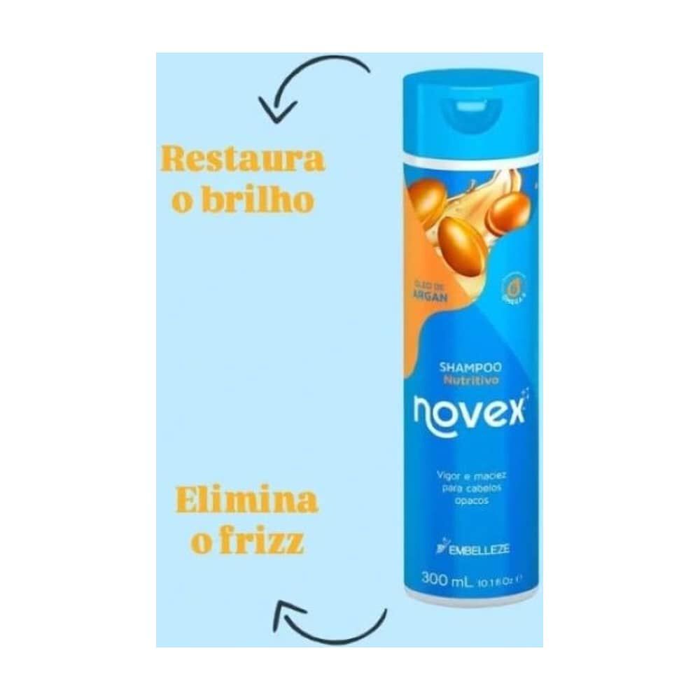 Shampoo Oleo De Argan 300ml Novex image number 2.0