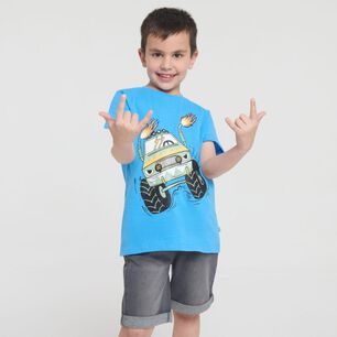 Polera Manga Corta Cuello Redondo Ni&ntilde;o Topsis
