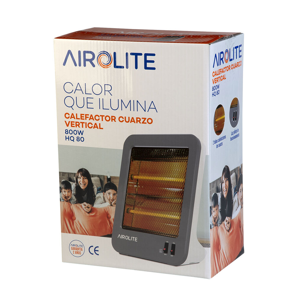 Calefactor Cuarzo 800 W Modelo Hq 80 Airolite image number 6.0