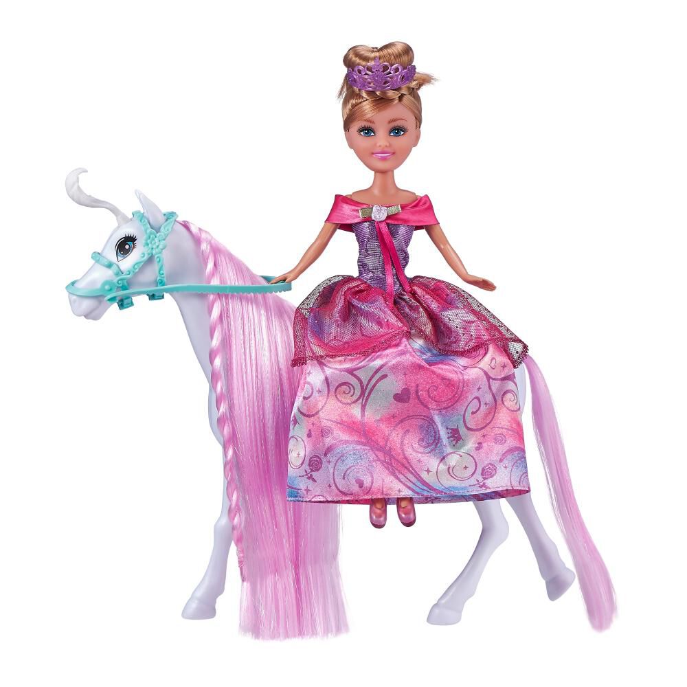 Mu&ntilde;eca Con Caballo Sparkle Girlz Princess image number 0.0