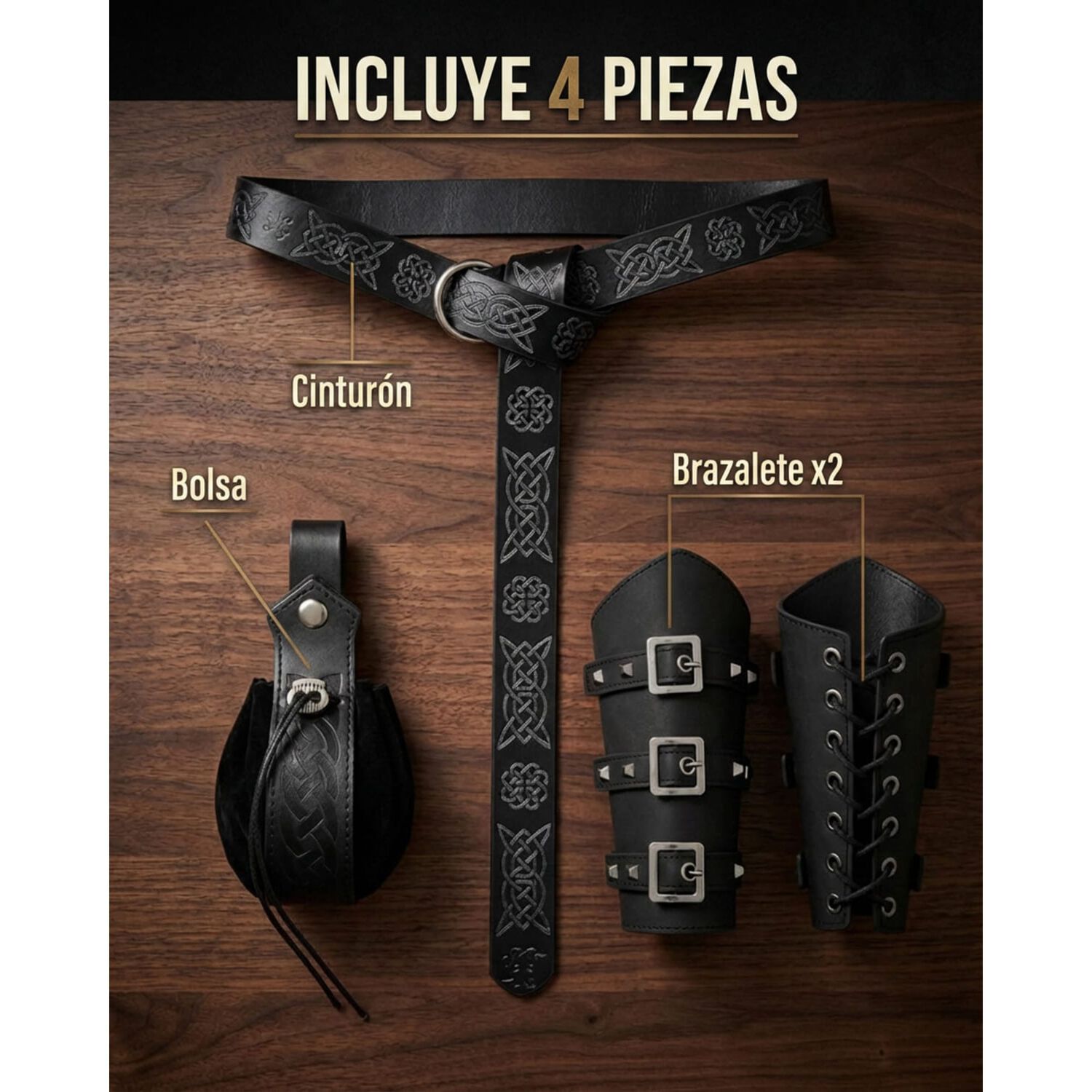 Accesorio Disfraz Cosplay Vikingo Caf&eacute; image number 7.0