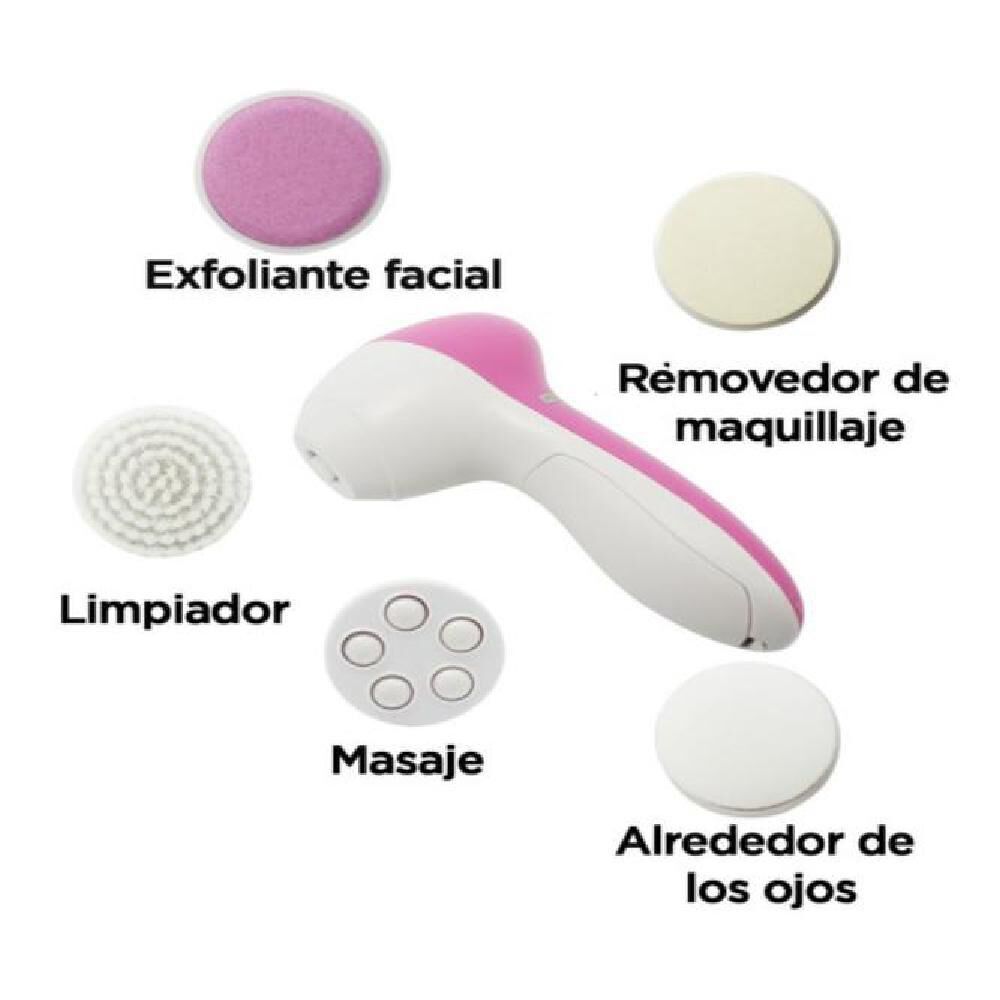 Cepillo Limpiador Facial 5 En 1 Masajeador Exfoliante image number 3.0